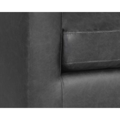 Baylor Sofa - Marseille Black Leather 106946 106946 BAYLOR SOFA MARSEILLE BLACK LEATHER 9