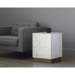 Daines End Table - White Marble 11 Daines End Table - White Marble 107023 107023 DAINES END TABLE WHITE MARBLE 5