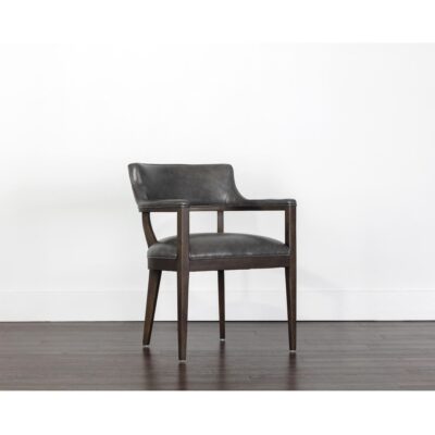 Brylea Dining Armchair - Brown - Brentwood Charcoal Leather 107050 107050 BRYLEA DINING ARMCHAIR BRENTWOOD CHARCOAL LEATHER 5