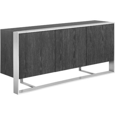 Dalton Sideboard - Stainless Steel - Grey 107055 107055 DALTON SIDEBOARD STAINLESS STEEL GREY 1