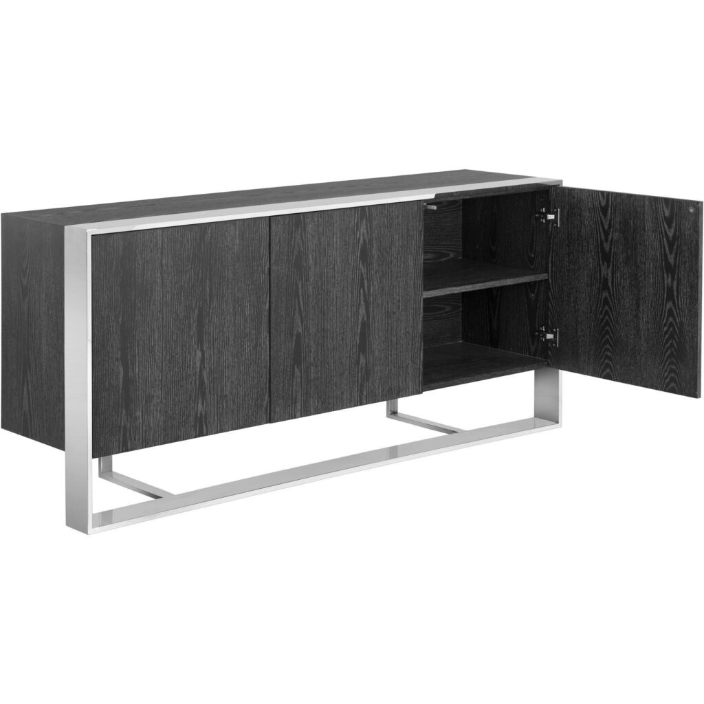 Dalton Sideboard - Stainless Steel - Grey - Image 3