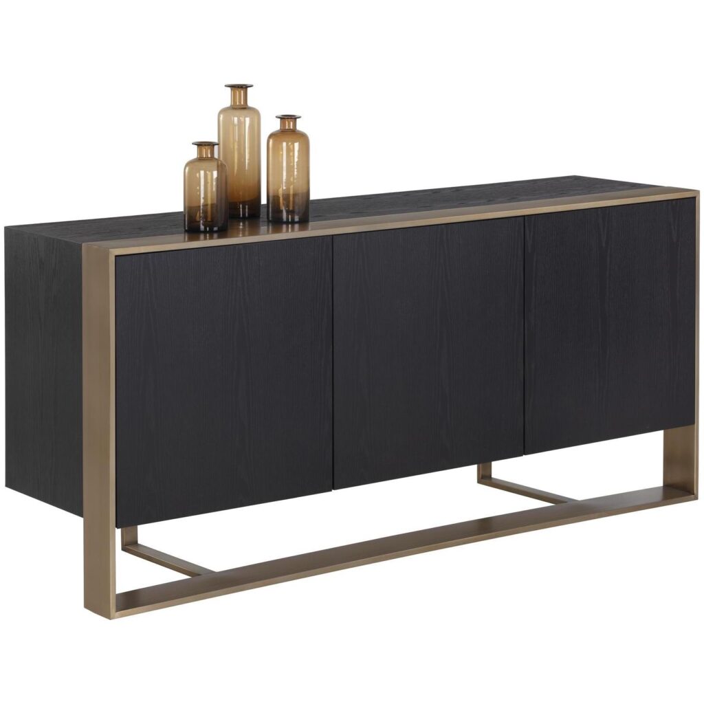 Dalton Sideboard - Antique Brass - Black