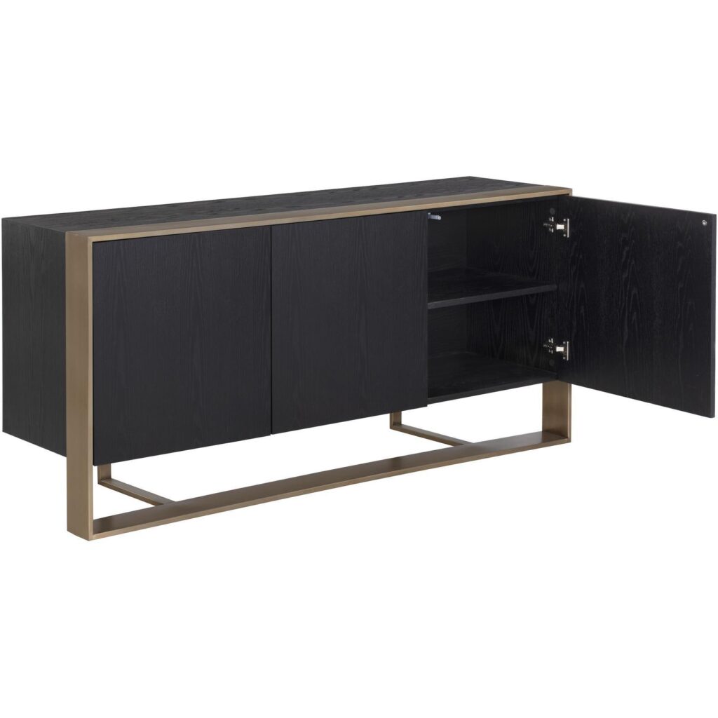 Dalton Sideboard - Antique Brass - Black - Image 3