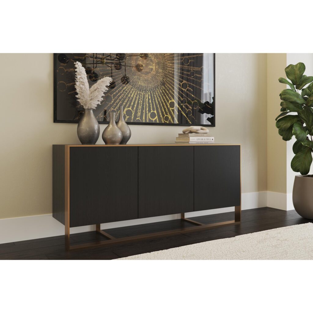 Dalton Sideboard - Antique Brass - Black - Image 4