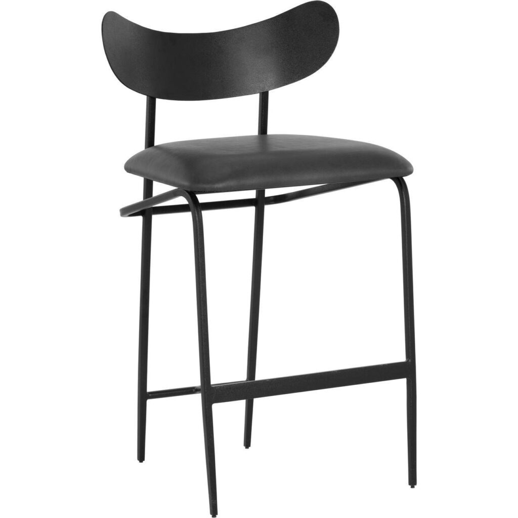 Gibbons Counter Stool - Black - Bravo Portabella