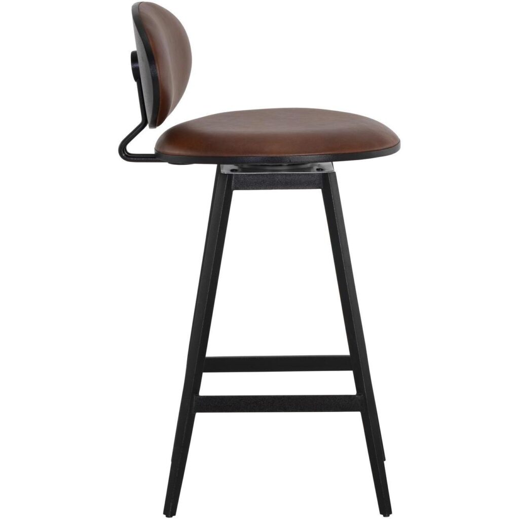 Ember Swivel Counter Stool - Bravo Cognac - Image 2