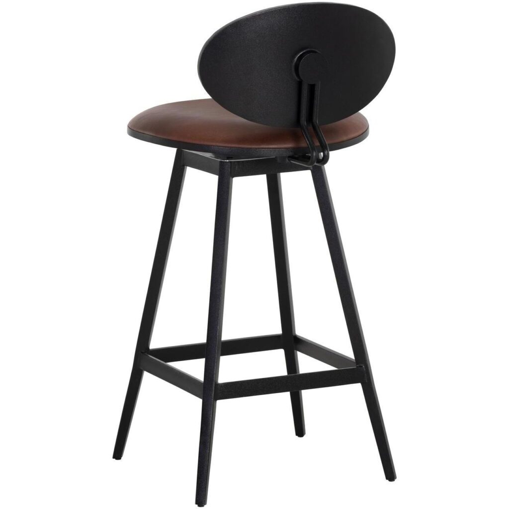 Ember Swivel Counter Stool - Bravo Cognac - Image 3