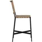 Omari Counter Stool - Suede Light Tan Leather 8 Omari Counter Stool - Suede Light Tan Leather 107067 107067 WEAVE COUNTER CHAIR TAN SUEDE 2