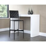 Omari Barstool - Black Leather 10 Omari Barstool - Black Leather 107070 107070 OMARI BARSTOOL BLACK BLACK LEATHER 5