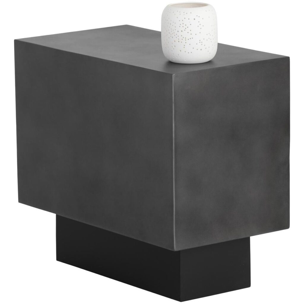 Blakely End Table - Gunmetal