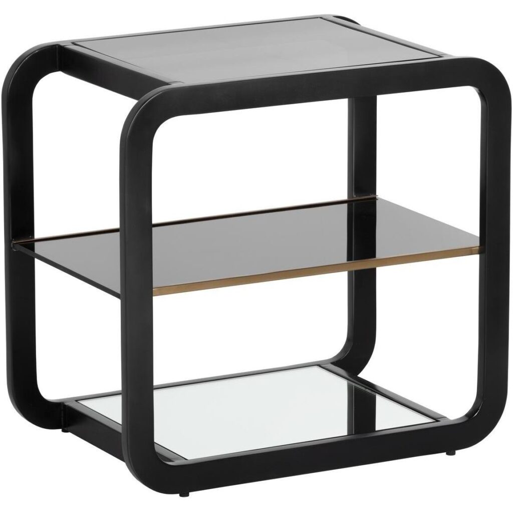 Ambretta End Table - Black / Smoke Grey - Image 2