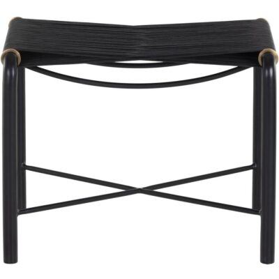 Riz Stool - Black Leather 107086 107086 RIZ STOOL BLACK LEATHER 1