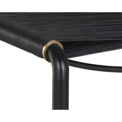 Riz Stool - Black Leather 107086 107086 RIZ STOOL BLACK LEATHER 6