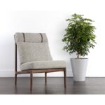 Elanor Lounge Chair - Walnut - Altro Cappuccino 11 Elanor Lounge Chair - Walnut - Altro Cappuccino 107099 107099 ELANOR LOUNGE CHAIR 5