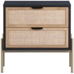 Avida Nightstand - Gold - Black/Natural 6 Avida Nightstand - Gold - Black/Natural 107163 107163 ADVIDA NIGHTSTAND 1