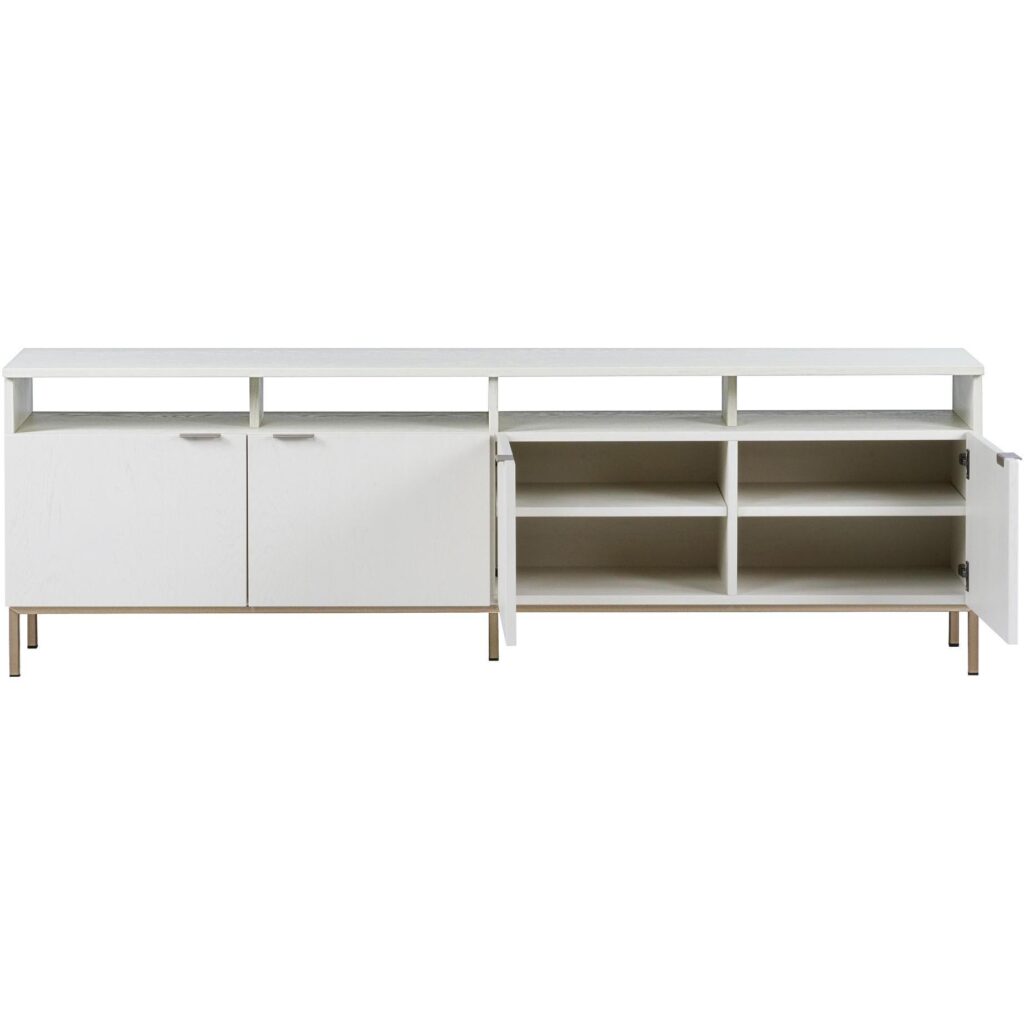 Ambrose Modular Media Console And Cabinet - Champagne Gold - Cream - Image 3