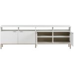 Ambrose Modular Media Console And Cabinet - Champagne Gold - Cream 9 Ambrose Modular Media Console And Cabinet - Champagne Gold - Cream 107172 107172 AMBROSE MODULAR MEDIA CONSOLE AND CABINET CHAMPAGNE GOLD CREAM 2