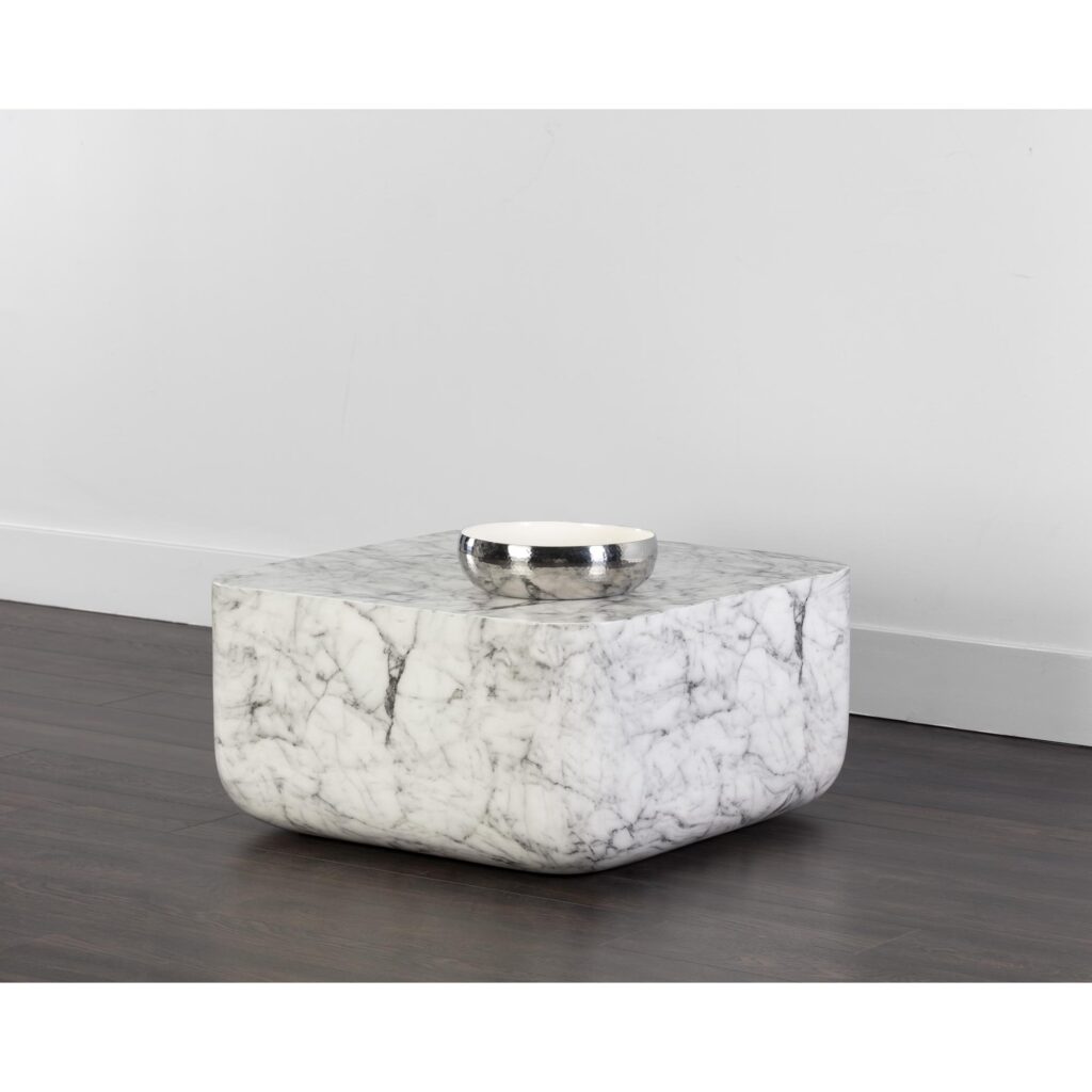 Strut Coffee Table - Marble Look - Image 3