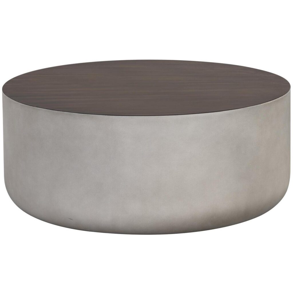 Diaz Coffee Table - Grey - Wood Grain Brown - Image 2