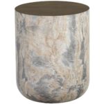 Diaz End Table - Marble Look - Antique Brass 8 Diaz End Table - Marble Look - Antique Brass 107199 107199 DIAZ END TABLE MARBLE LOOK ANTIQUE BRASS 1