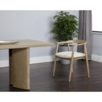 Jeremy Dining Armchair - Weathered Oak - Dove Cream 11 Jeremy Dining Armchair - Weathered Oak - Dove Cream 107283 107283 JEREMY DINING ARMCHAIR WEATHERED OAK DOVE CREAM 5