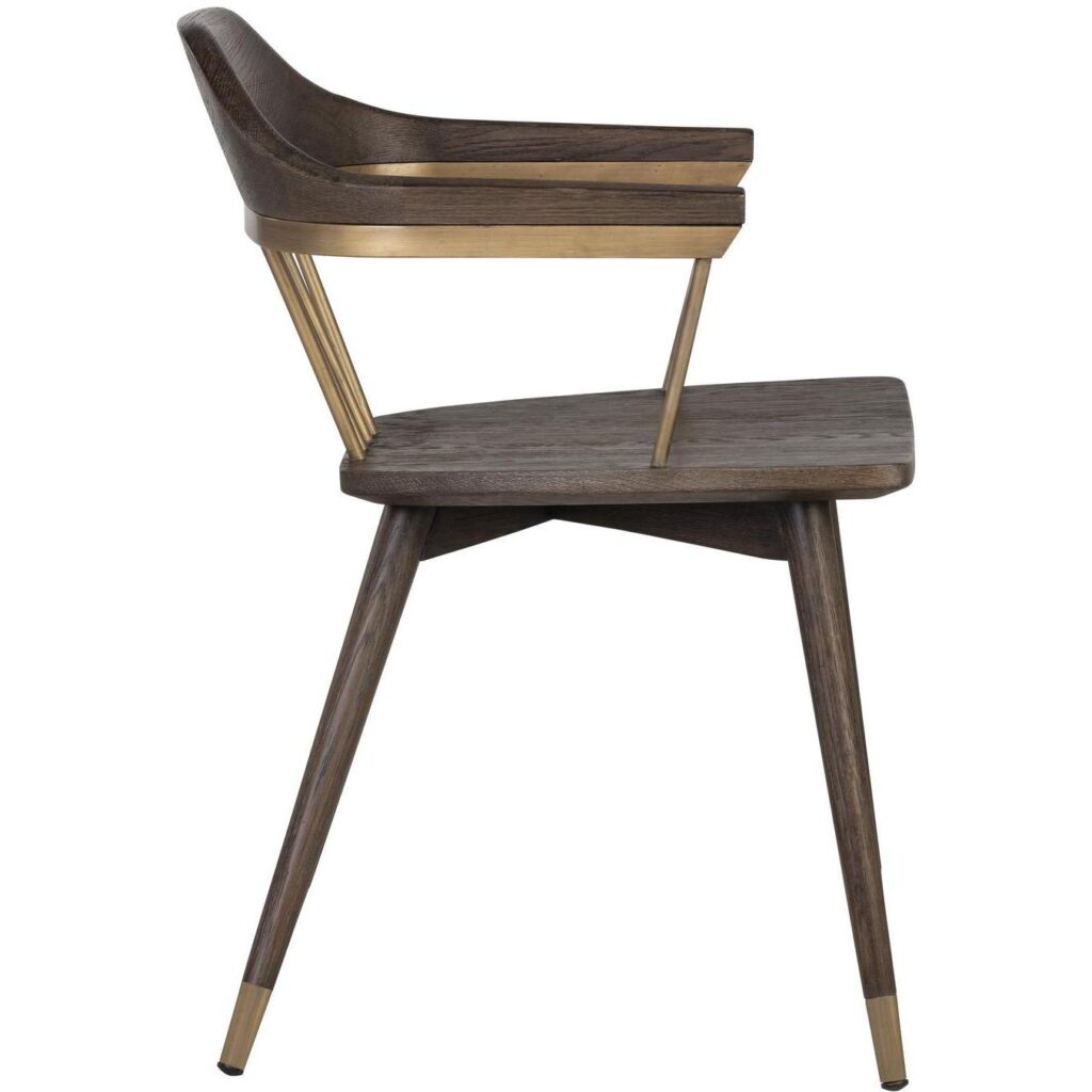 Demi Dining Chair - Dark Brown - Image 3