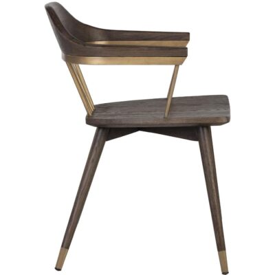 Demi Dining Chair - Dark Brown 107287 107287 DEMI DINING CHAIR BROWN 2