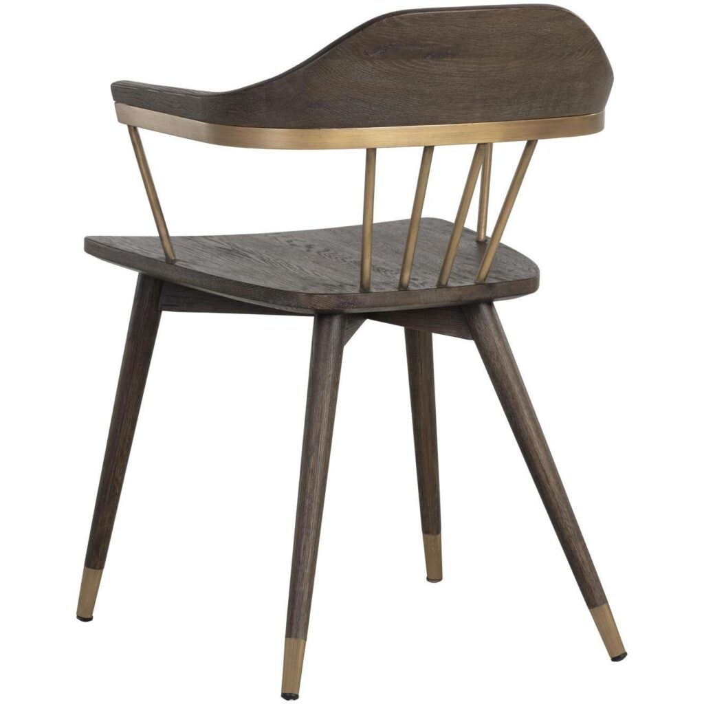 Demi Dining Chair - Dark Brown - Image 4