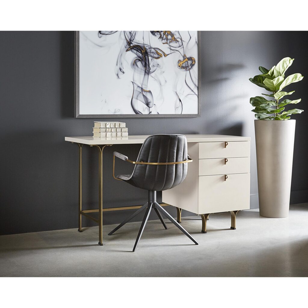 Celine Desk - Cream - Image 3