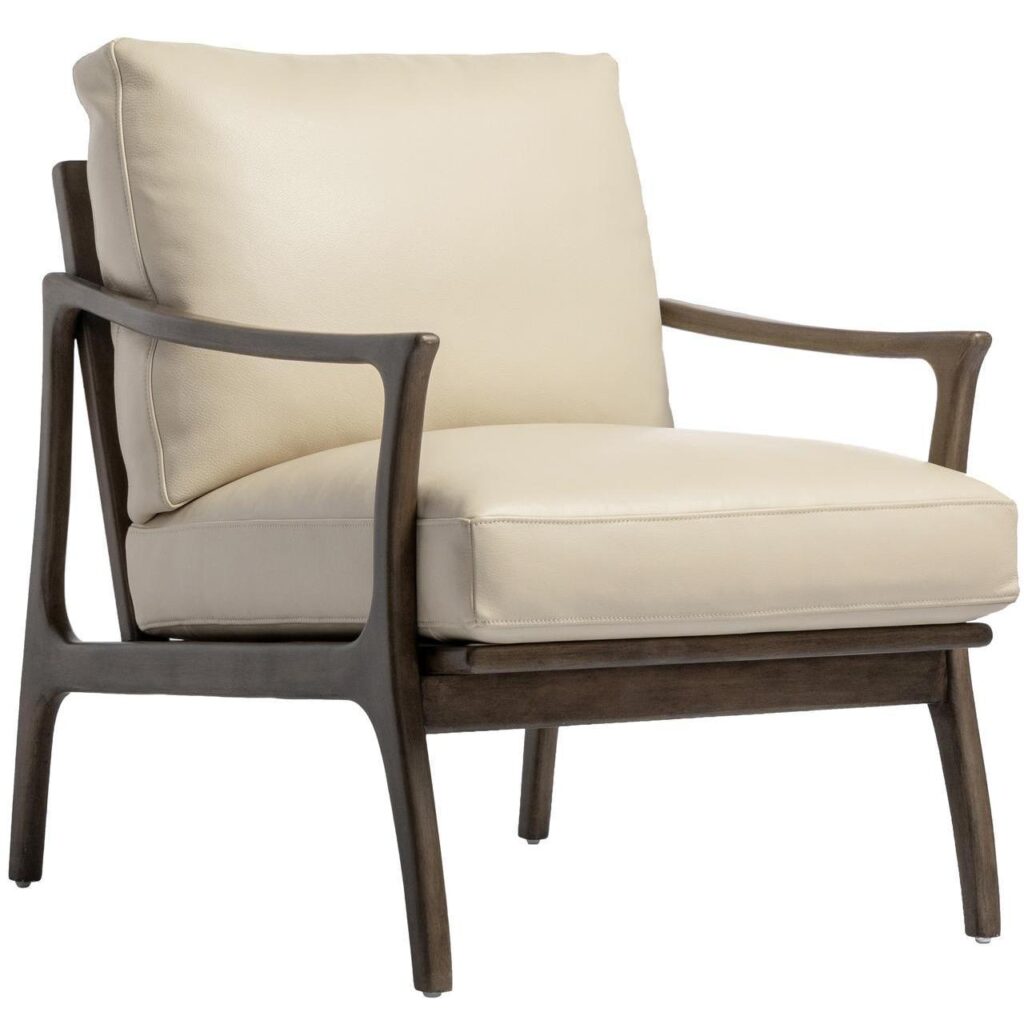 Lindley Lounge Chair - Astoria Cream Leather