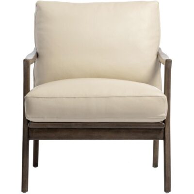 Lindley Lounge Chair - Astoria Cream Leather 107301 107301 LINDLEY LOUNGE CHAIR ASTORIA CREAM LEATHER 1