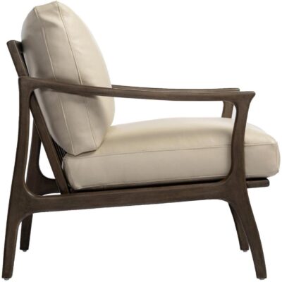 Lindley Lounge Chair - Astoria Cream Leather 107301 107301 LINDLEY LOUNGE CHAIR ASTORIA CREAM LEATHER 2