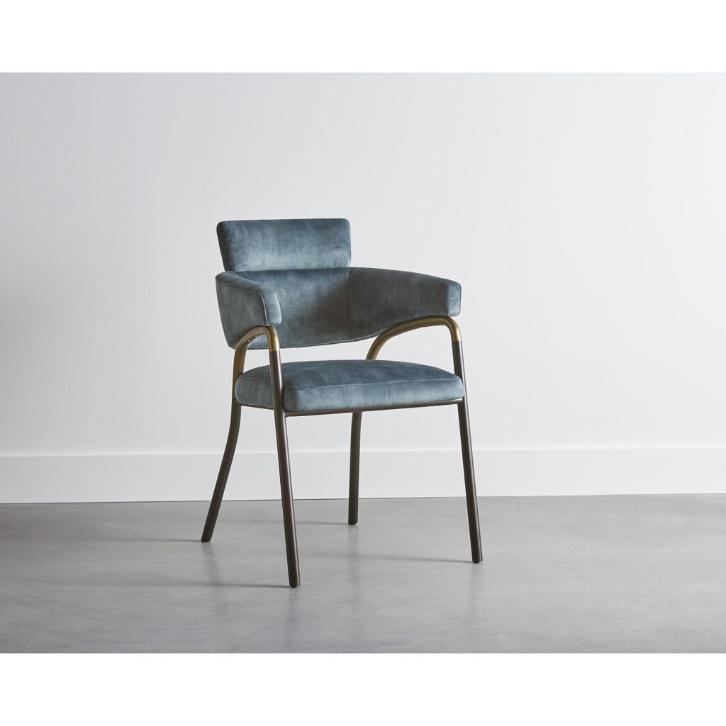 Sharqui Dining Armchair - Nono Petrol - Image 5