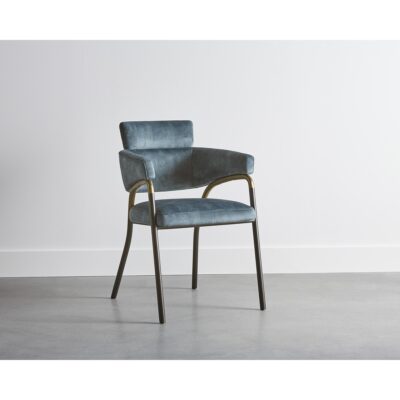 Sharqui Dining Armchair - Nono Petrol 107310 107310 SHARQUI DINING ARMCHAIR NONO PETROL 5