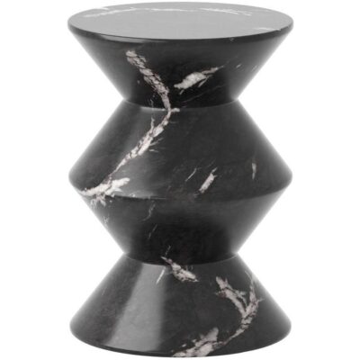 Union End Table - Marble Look - Black 107410 107410 UNION END TABLE BLACK MARBLE LOOK 1