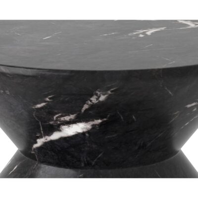 Union End Table - Marble Look - Black 107410 107410 UNION END TABLE BLACK MARBLE LOOK 6