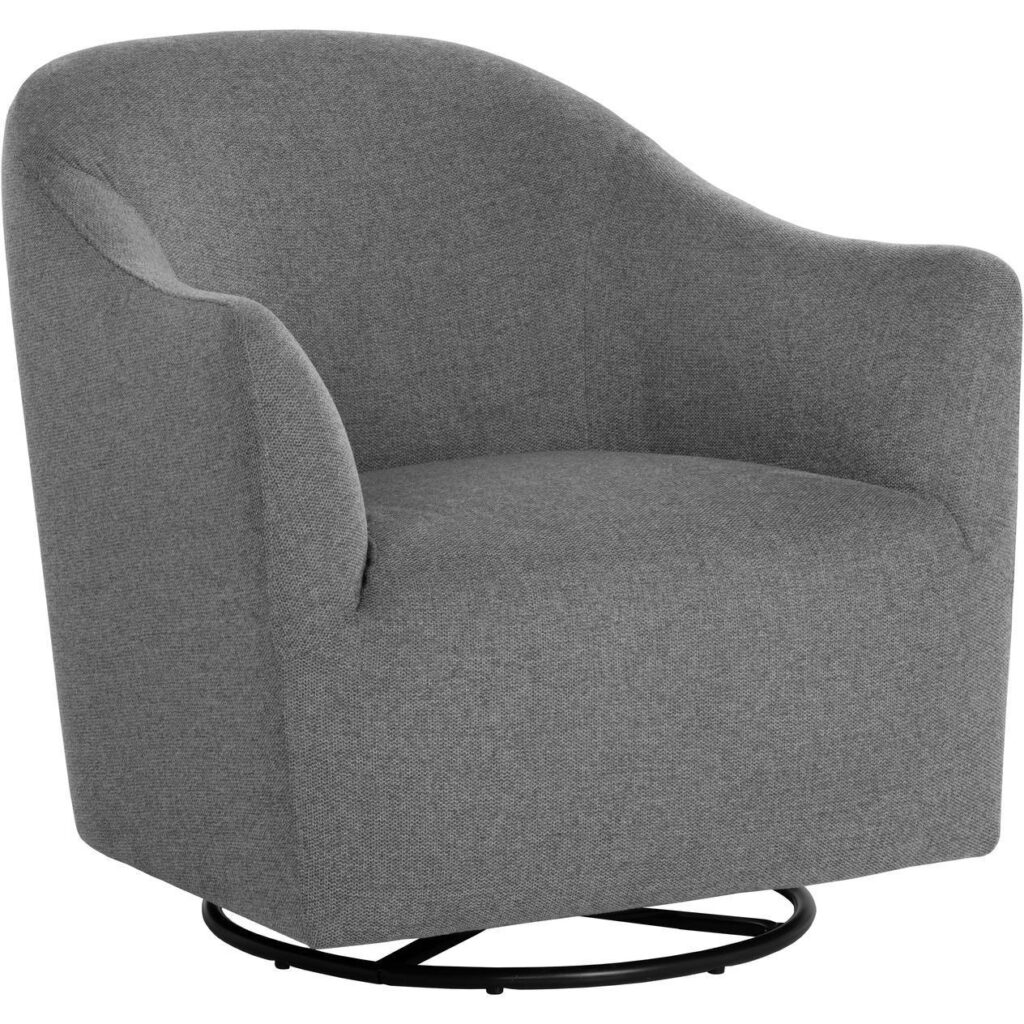 Silvana Glider Lounge Chair - Belfast Koala Grey