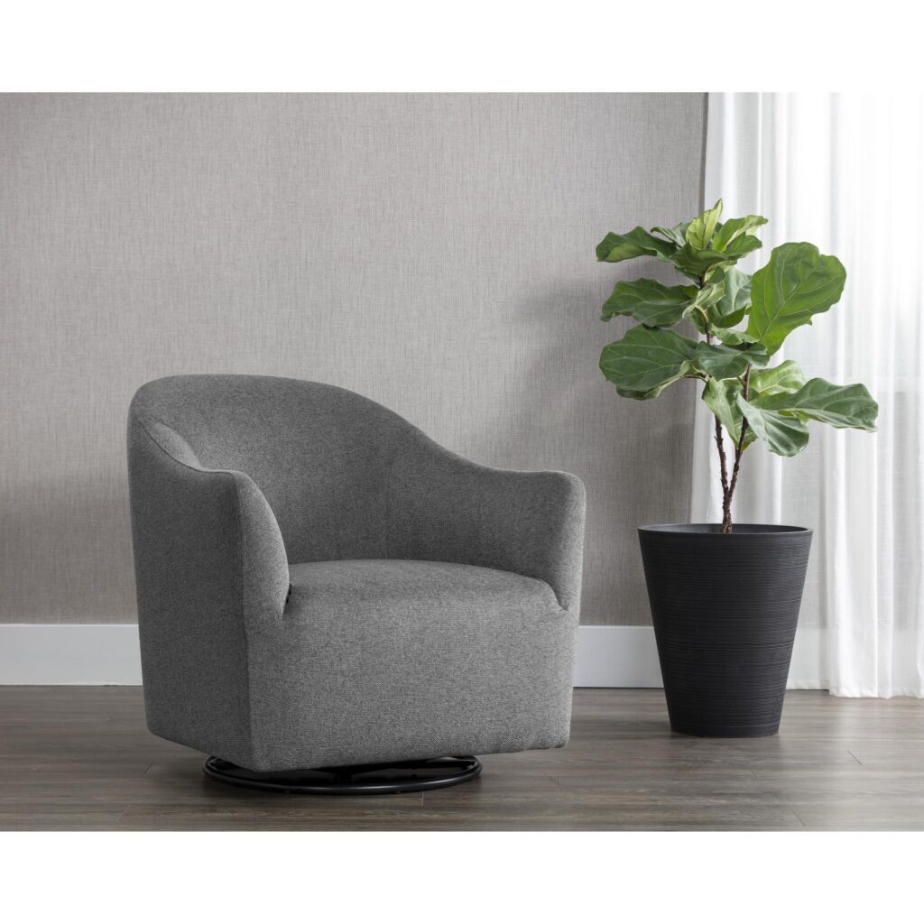 Silvana Glider Lounge Chair - Belfast Koala Grey - Image 5