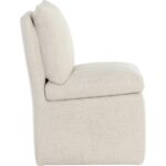 Glenrose Wheeled Dining Chair - Effie Linen 107449V 107449V GLENROSE WHEELED DINING CHAIR EFFIE LINEN 22