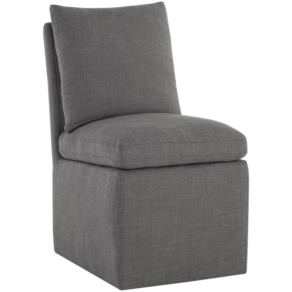 Glenrose Wheeled Dining Chair - Effie Smoke