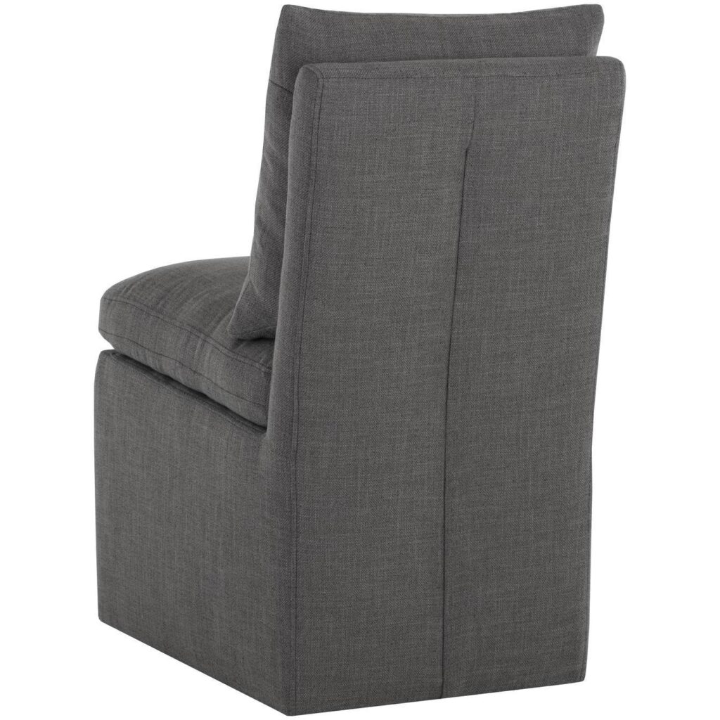 Glenrose Wheeled Dining Chair - Effie Smoke - Image 3