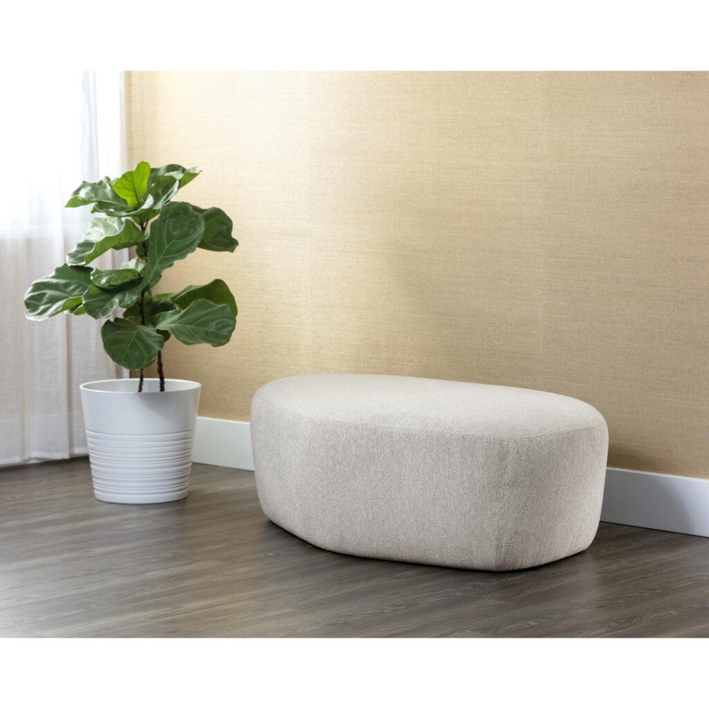 Soraya Ottoman - Dove Cream - Image 3