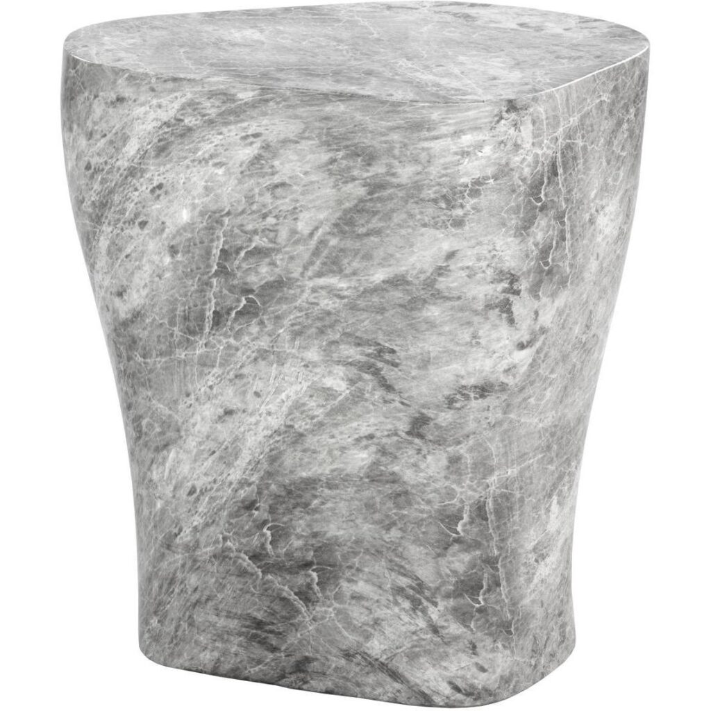 Dali End Table - Large - Marble Look - Grey - Image 3