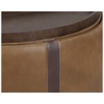 Borelli Wheeled Storage Ottoman - Tobacco Tan / Autumn Chestnut 14 Borelli Wheeled Storage Ottoman - Tobacco Tan / Autumn Chestnut - Image 7