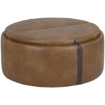 Borelli Wheeled Storage Ottoman - Tobacco Tan / Autumn Chestnut 10 Borelli Wheeled Storage Ottoman - Tobacco Tan / Autumn Chestnut 107522 107522 BORELLI WHEELED STORAGE OTTOMAN TOBACCO TAN AUTUMN CHESTNUT 3