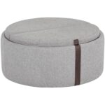 Borelli Wheeled Storage Ottoman - Belfast Heather Grey / Autumn Chestnut 10 Borelli Wheeled Storage Ottoman - Belfast Heather Grey / Autumn Chestnut 107523 107523 BORELLI WHEELED STORAGE OTTOMAN BELFAST HEATHER GREY AUTUMN CHESTNUT 3