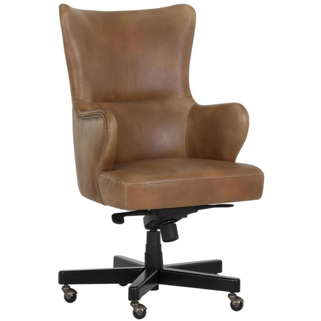 Hubert Office Chair - Tobacco Tan