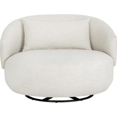 Walsh Swivel Lounge Chair - Effie Linen 107527 107527 WALSH SWIVEL LOUNGE CHAIR EFFIE LINEN 1