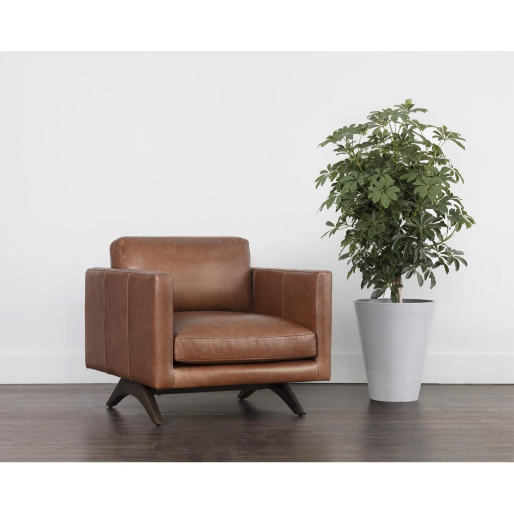 Rogers Armchair - Shalimar Tobacco Leather - Image 5