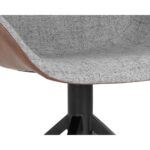 Mccoy Swivel Dining Chair - November Grey / Cinnamon Brown 13 Mccoy Swivel Dining Chair - November Grey / Cinnamon Brown 107564 107564 MCCOY SWIVEL DINING CHAIR NOVEMBER GREY CINNAMON BROWN 6